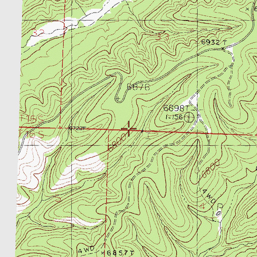 Topographic Map of Pale Tank, NM