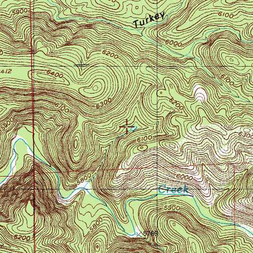 Topographic Map of Quartzite Tank, NM
