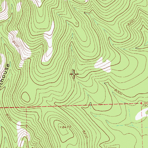 Topographic Map of Reserve Ranger District, NM