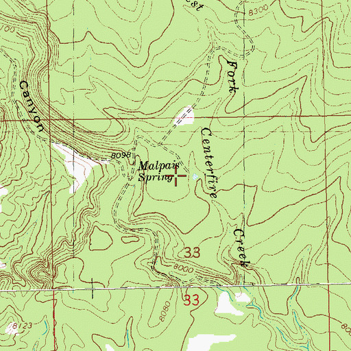 Topographic Map of Ridge Tank, NM