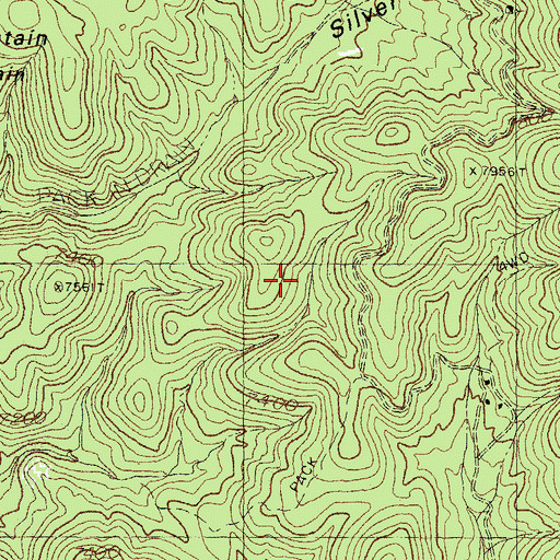 Topographic Map of Rock Tank, NM