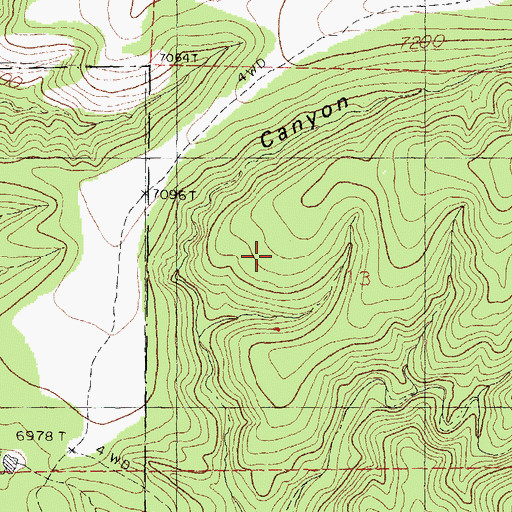 Topographic Map of Rosencrans Tank, NM