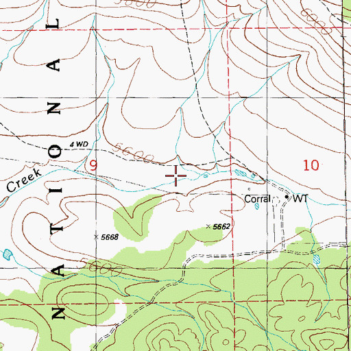 Topographic Map of SI Flat Tank, NM