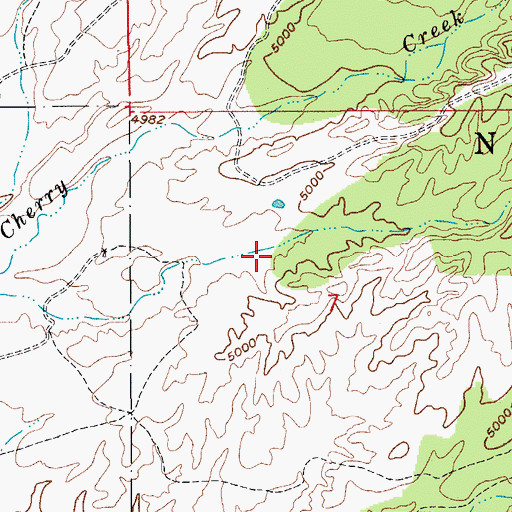 Topographic Map of Sierra Vista Ranger District, AZ