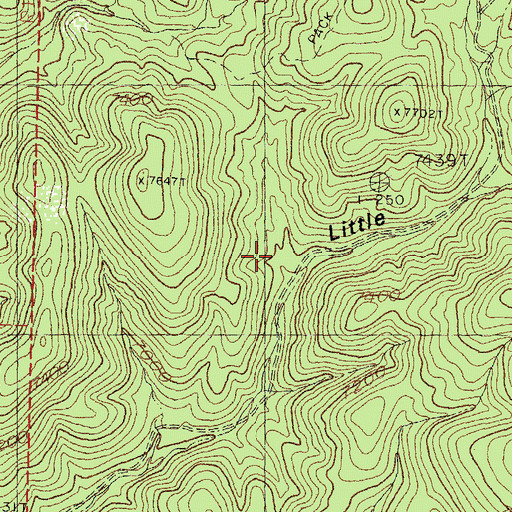 Topographic Map of Squirrel Spring, NM