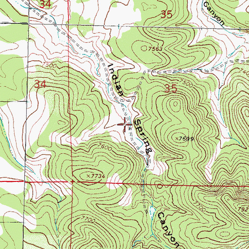 Topographic Map of Stock Tank, NM