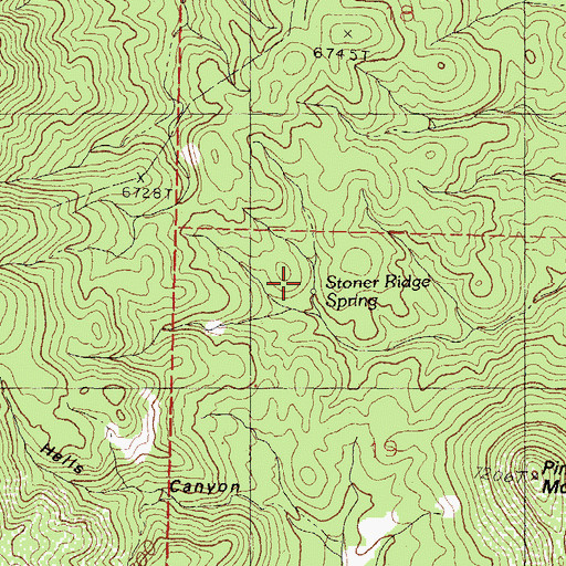 Topographic Map of Stoner Ridge Spring, NM