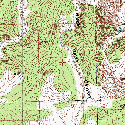 Topographic Map of Tony Corral, NM