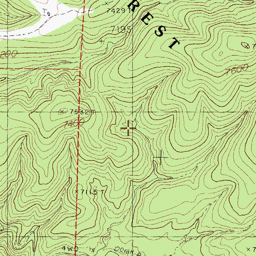 Topographic Map of Trail Canyon Tank, NM