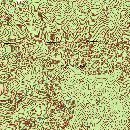 Topographic Map of Turkey, NM