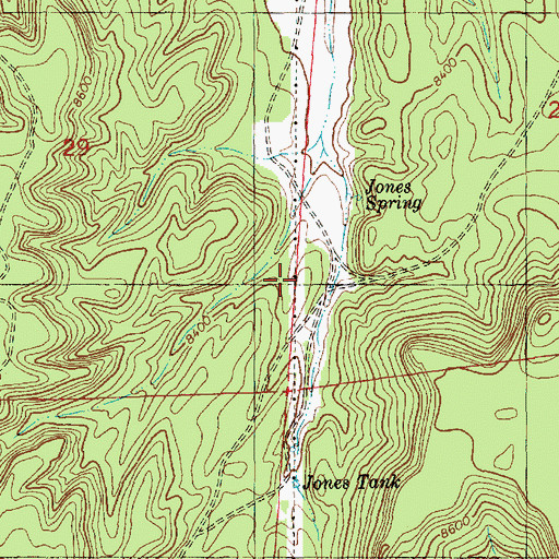 Topographic Map of Upper Jones Well, NM