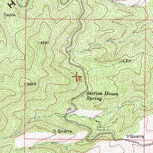 Topographic Map of Verde Ranger District, AZ