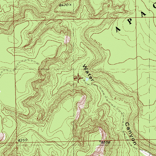 Topographic Map of Water Canyon Tank, NM