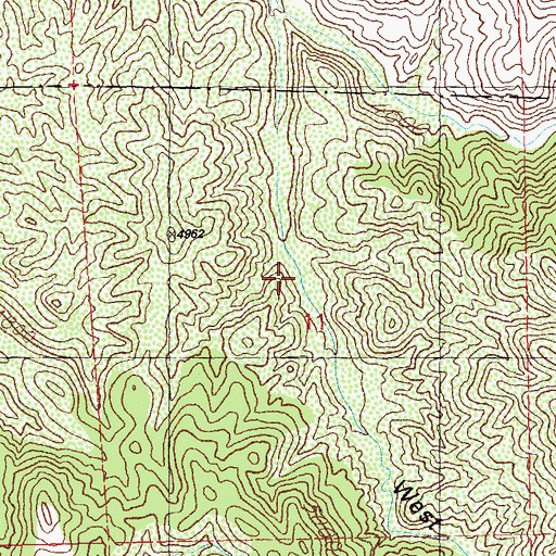 Topographic Map of West Prong Windmill, NM