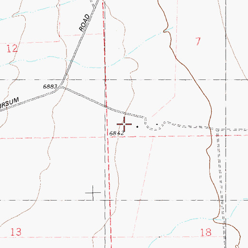 Topographic Map of Y Ranch, NM
