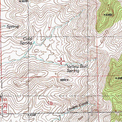 Topographic Map of Yellow Bull Spring, AZ