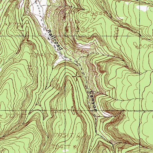 Topographic Map of Railroad Canyon, NM