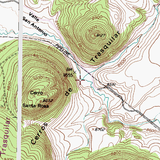 Topographic Map of Rito de los Indios, NM