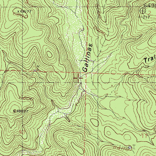 Topographic Map of Silver Creek, NM