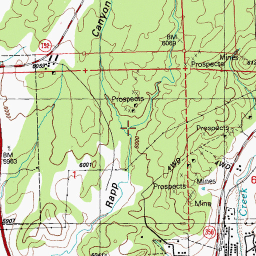 Topographic Map of Yellowdog Gulch, NM