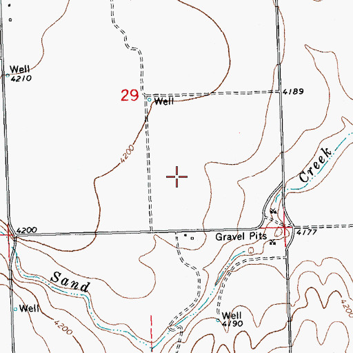 Topographic Map of Amy R Foote Dam, CO
