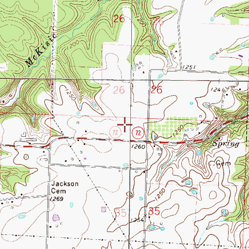 Topographic Map of Ardis Ann Middle School, AR