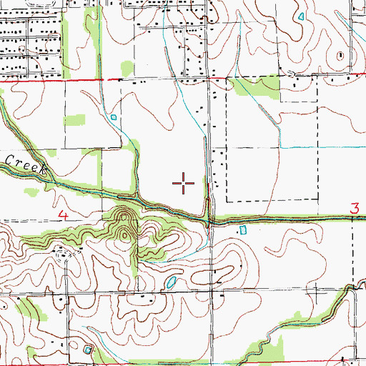Topographic Map of Greene County Tech Primary School, AR