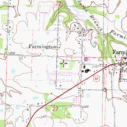 Topographic Map of Randall G. Lynch Middle School, AR