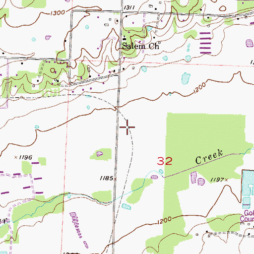 Topographic Map of Holcomb Elementary School, AR
