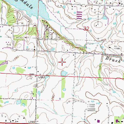 Topographic Map of Bernice Young Elementary School, AR