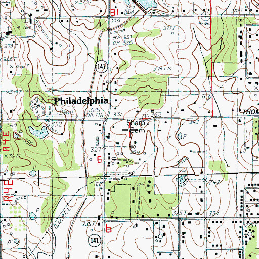 Topographic Map of Math and Science Magnet School, AR