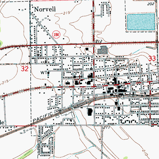 Topographic Map of Dunbar Elementary School, AR