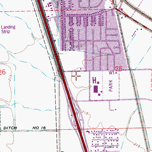 Topographic Map of Marion Intermediate School, AR