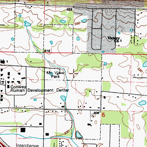 Topographic Map of Theodore Jones Elementary School, AR