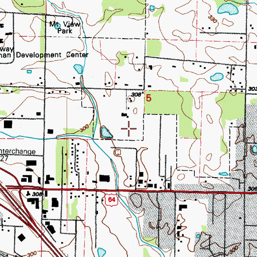 Topographic Map of Bob Courtway Middle School, AR