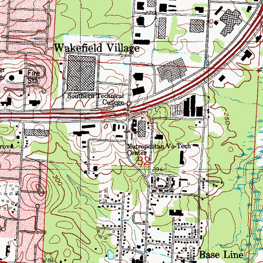 Topographic Map of Accelerated Learning Center, AR