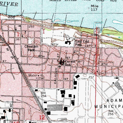 Topographic Map of Alternative Learning Center, AR
