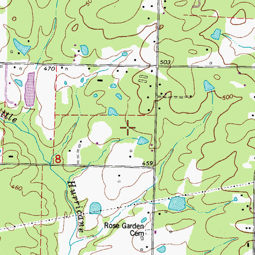 Topographic Map of Springhill Elementary School, AR