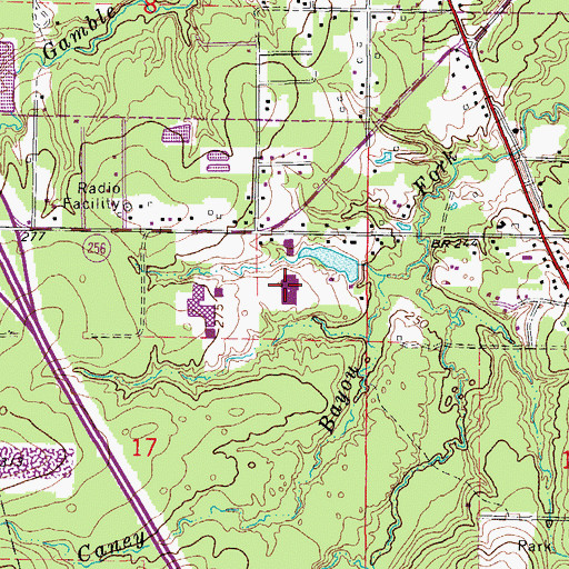 Topographic Map of Moody Elementary School, AR