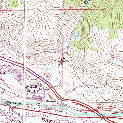 Topographic Map of Nottingham Gulch, CO