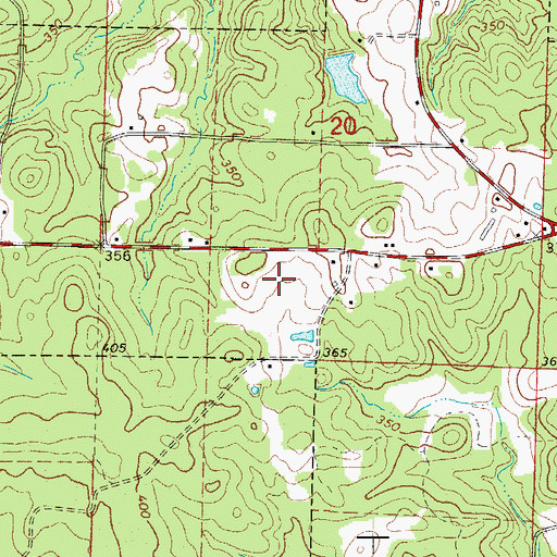 Topographic Map of Nevada High School, AR