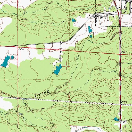 Topographic Map of Monticello Elementary School, AR