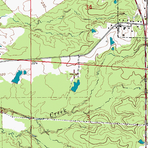 Topographic Map of Monticello Intermediate School, AR