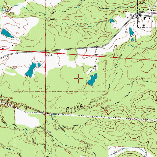 Topographic Map of Monticello Middle School, AR
