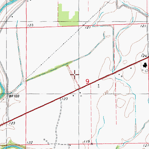 Topographic Map of Lakeside Lower Elementary School, AR