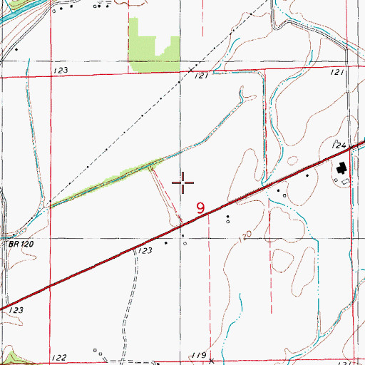 Topographic Map of Lakeside Upper Elementary School, AR