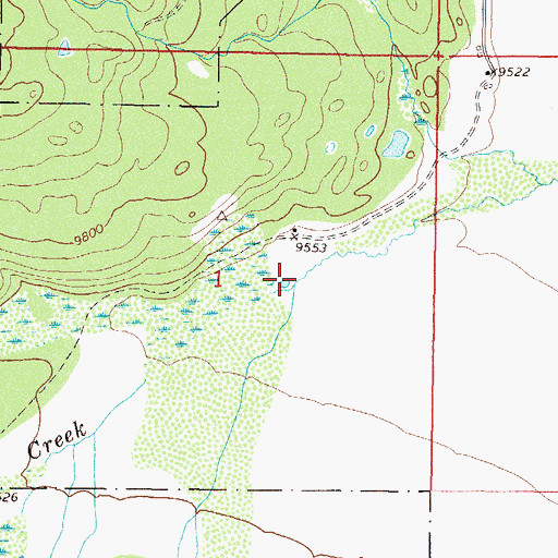 Topographic Map of North Willow Creek, CO