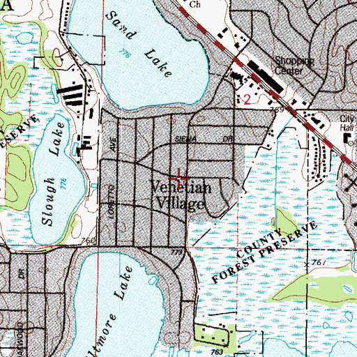 Topographic Map of Grace Community Church, IL