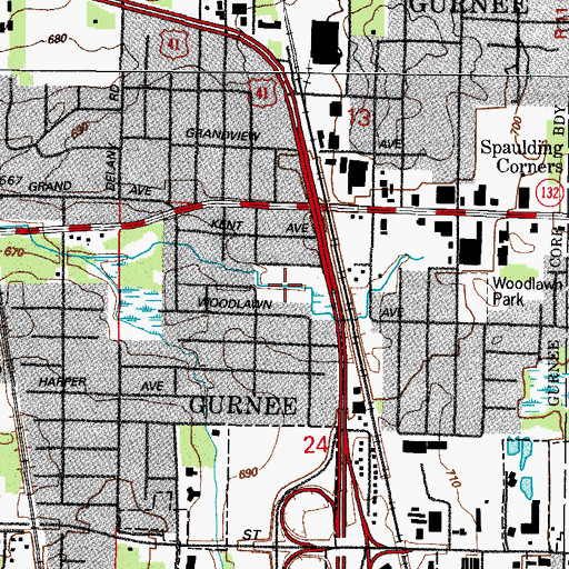 Topographic Map of University Park, IL