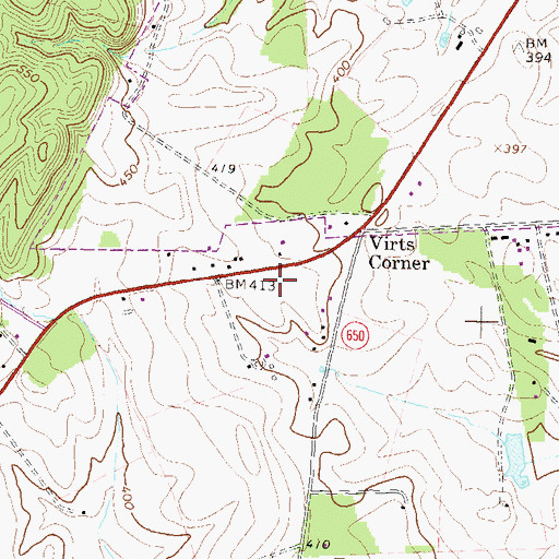 Topographic Map of Leesburg Animal Park, VA